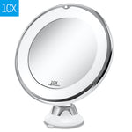 10x Magnifying Led Lighted Makeup Mirror