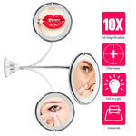10x Magnifying Led Lighted Makeup Mirror