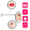10x Magnifying Led Lighted Makeup Mirror